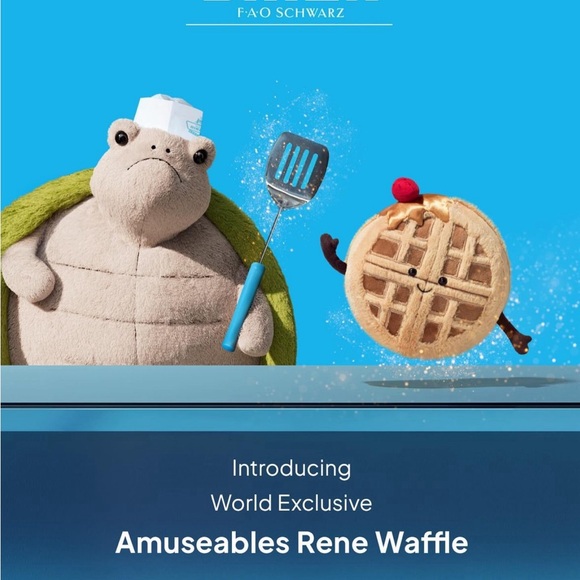 NWT Exclusive Jellycat Rene Waffle Amuseable - Picture 2 of 6